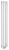 PILON grzejnik łazienkowy 270x1800 mm, 619 W 4 wieszaki, biały mat IZ121T