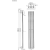 PILON grzejnik łazienkowy 270x1800 mm, 619 W 4 wieszaki, biały mat IZ121T rysunek techniczny