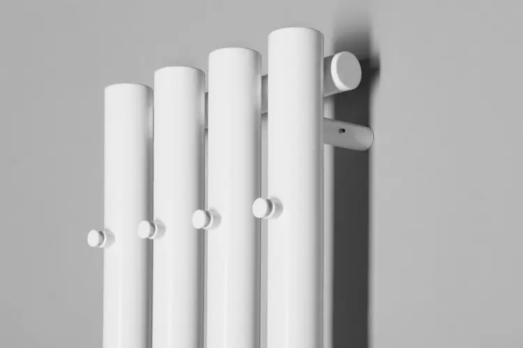 PILON grzejnik łazienkowy 270x1800 mm, 619 W 4 wieszaki, biały mat IZ121T wieszaczki