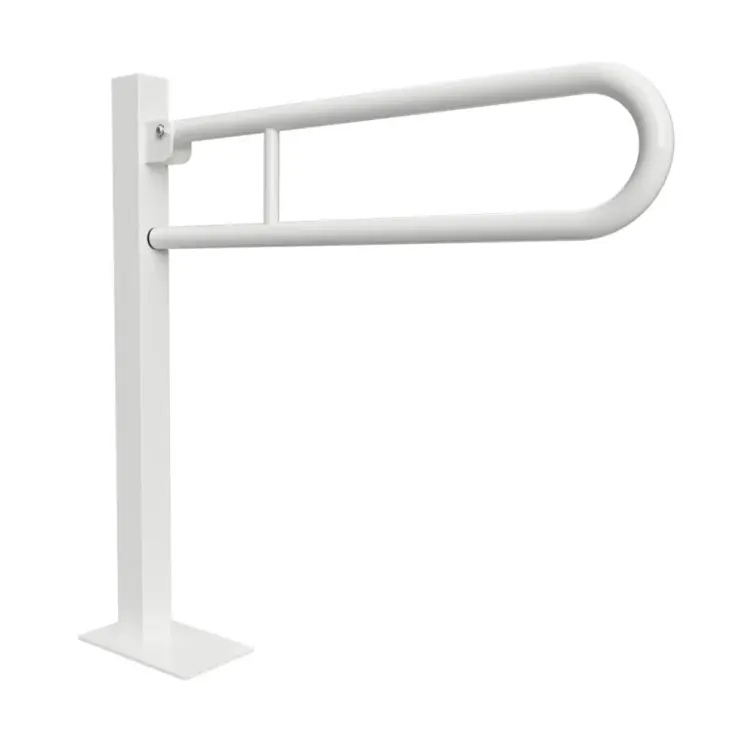 Poręcz łazienkowa stojąca uchylna 81,30 cm kolor biały 301107604
