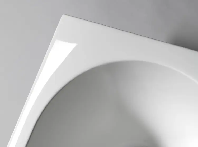 LEVANA Wanna akrylowa prostokątna 170x80 cm biała 71745 z bliska
