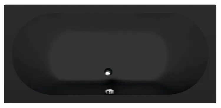 LEVANA Wanna akrylowa prostokątna 170x80 cm czarny mat 71745.21