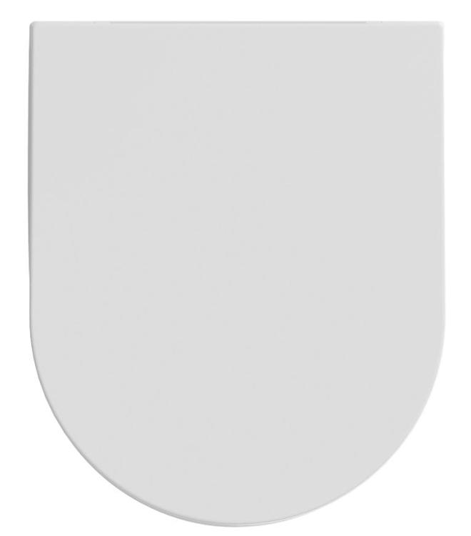 INFINITY Deska WC SLIM, Easy Take, Soft Close, biały mat 40KF0201I-S  z góry