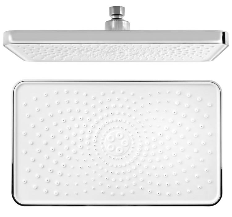 Deszczownia prostokąt 30x15 cm chrom SK851