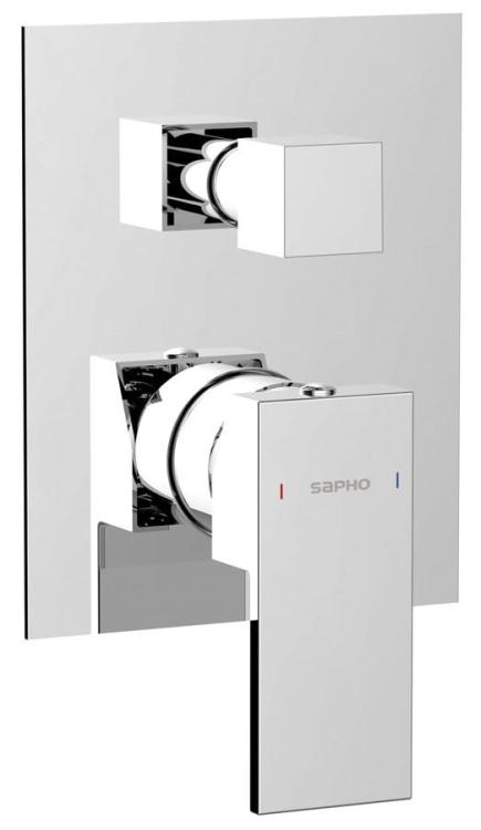CUBEMIX bateria prysznicowa podtynkowa, 2 wyjścia, chrom CM042