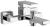 CUBEMIX bateria wannowa ścienna, chrom CM010