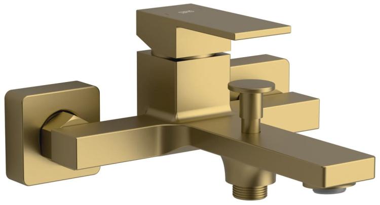CUBEMIX bateria wannowa ścienna, złoty mat CM010GB