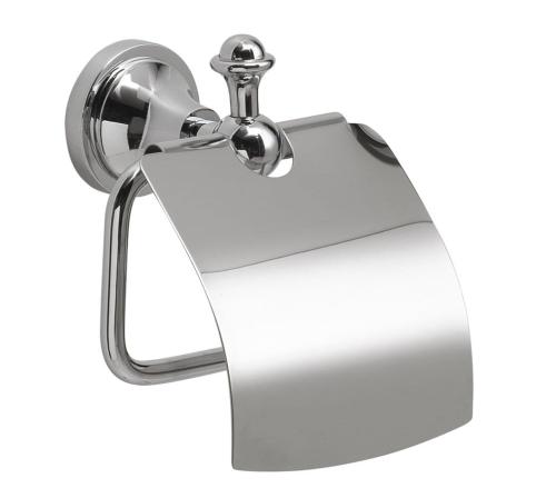 NEVIS wieszak na papier toaletowy z klapką, chrom NV2513