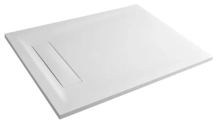 ELEA brodzik prysznicowy, prostokąt 150x80cm, biały PEL15080 bokiem