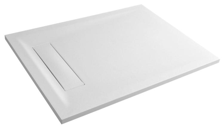 ELEA brodzik prysznicowy, prostokąt 160x90cm, biały PEL16090 bokiem