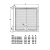 GALLET brodzik kompozytowy prostokątny 170x70 cm GQ17070 rysunek techniczny