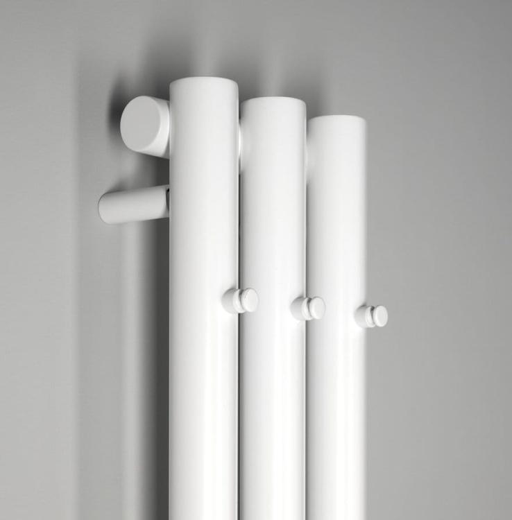 PILON grzejnik łazienkowy 196x1800mm, 3 wieszaki, biały mat IZ127T wieszaczki