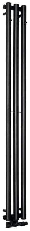 PILON grzejnik łazienkowy 196x1800mm, 3 wieszaki, czarny mat IZ128T