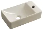 MARGITHA umywalka ceramiczna 38x22 cm prawa ivory MGT38221