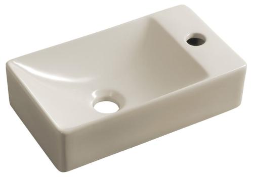 MARGITHA umywalka ceramiczna 38x22 cm prawa ivory MGT38221