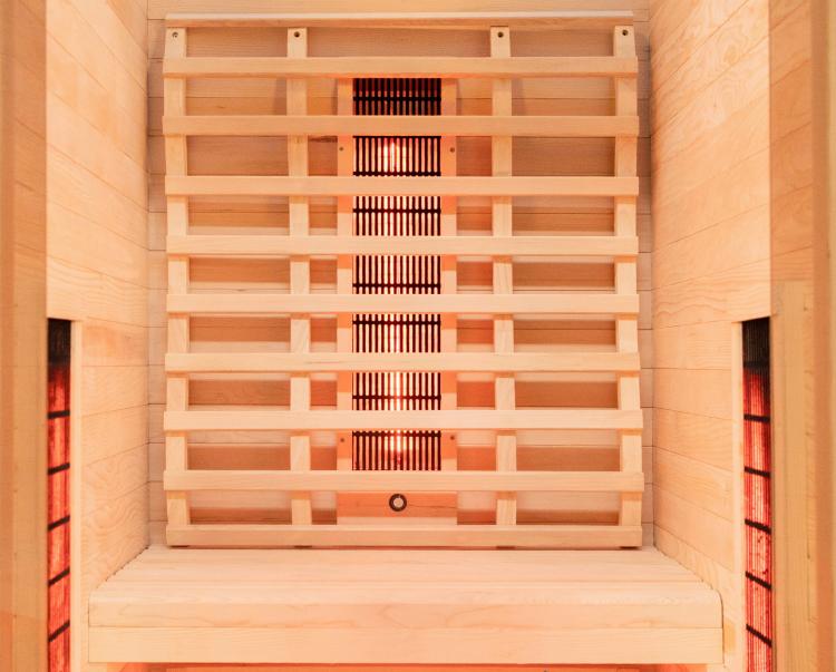 RUBY 1A Sauna na podczerwień 1 osobowa 90x100x195 cm J20090  wnętrze