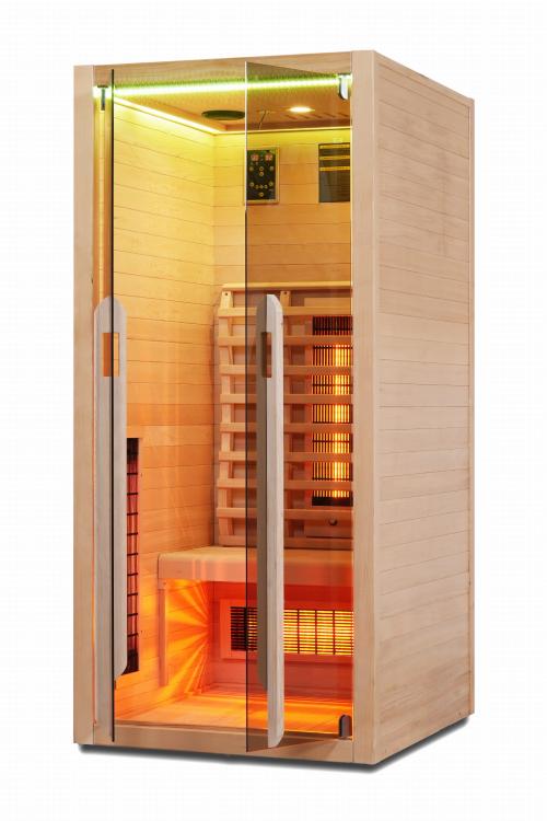RUBY 1A Sauna na podczerwień 1 osobowa 90x100x195 cm J20090  bokiem