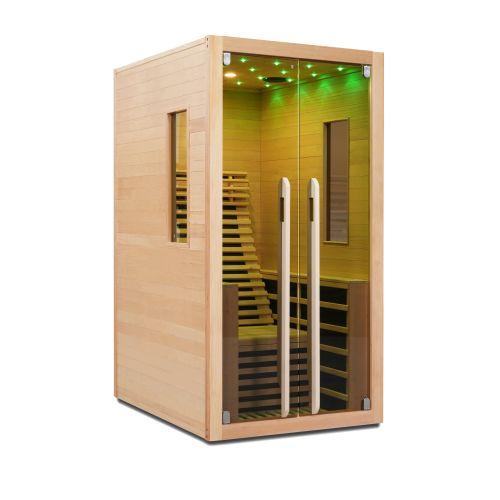 CARBON 1A Sauna na podczerwień 1-osobowa 100x130x195 cm J10100 bok