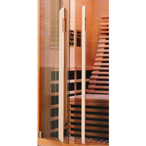 CARBON 1A Sauna na podczerwień 1-osobowa 100x130x195 cm J10100 drzwi