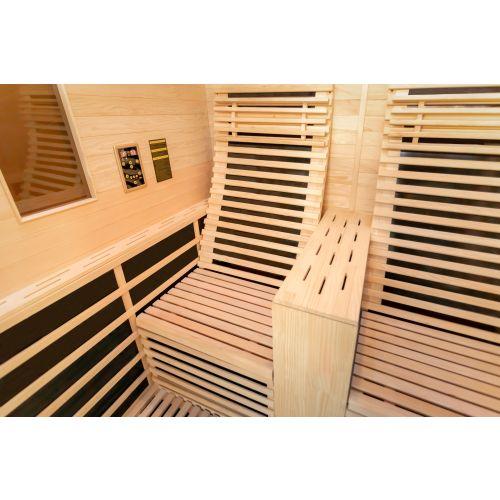 CARBON 2A Sauna na podczerwień 2-osobowa 180x150x195 cm J10180  siedzisko