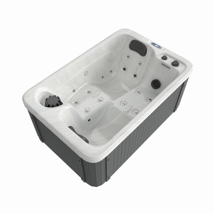 SPA30_3.jpgBasen ogrodowy 2 osobowy JACUZZI - biały marmur SPA30 bokiem