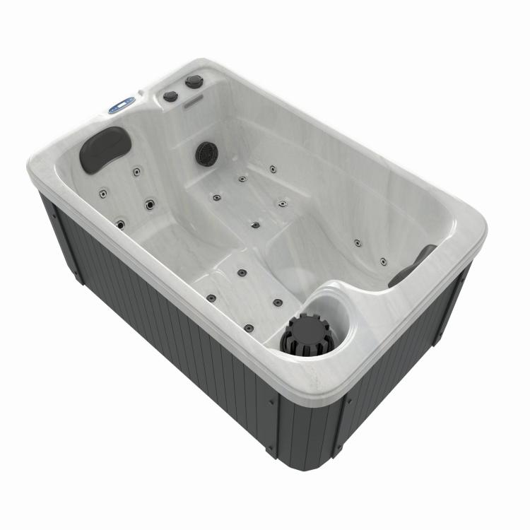 Basen ogrodowy 2 osobowy JACUZZI - biały marmur SPA30 z bliska