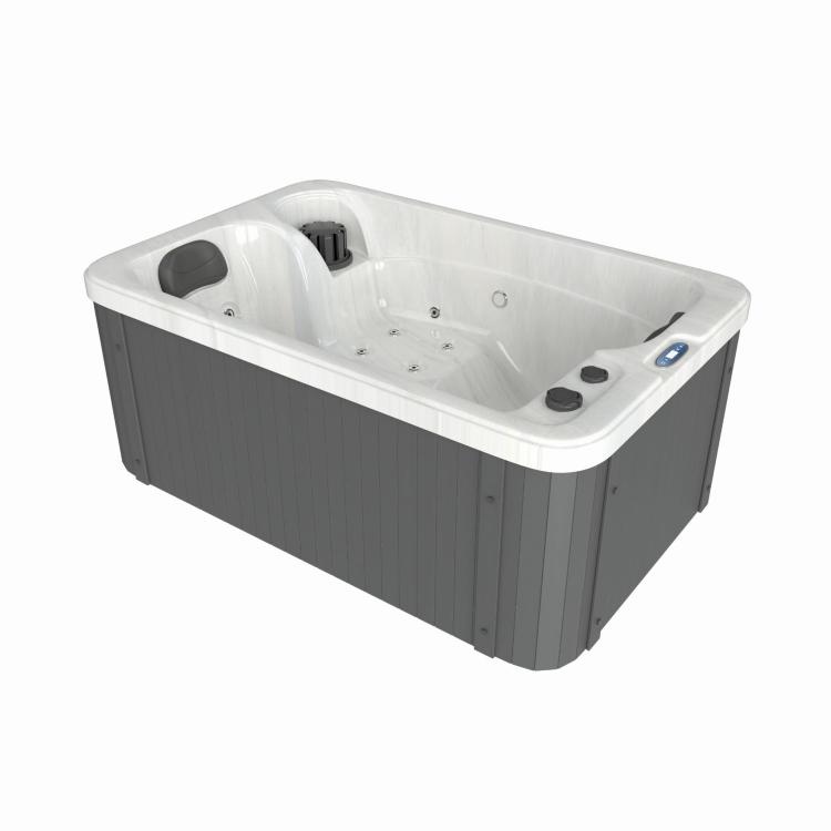 Basen ogrodowy 2 osobowy JACUZZI - biały marmur SPA30 bok