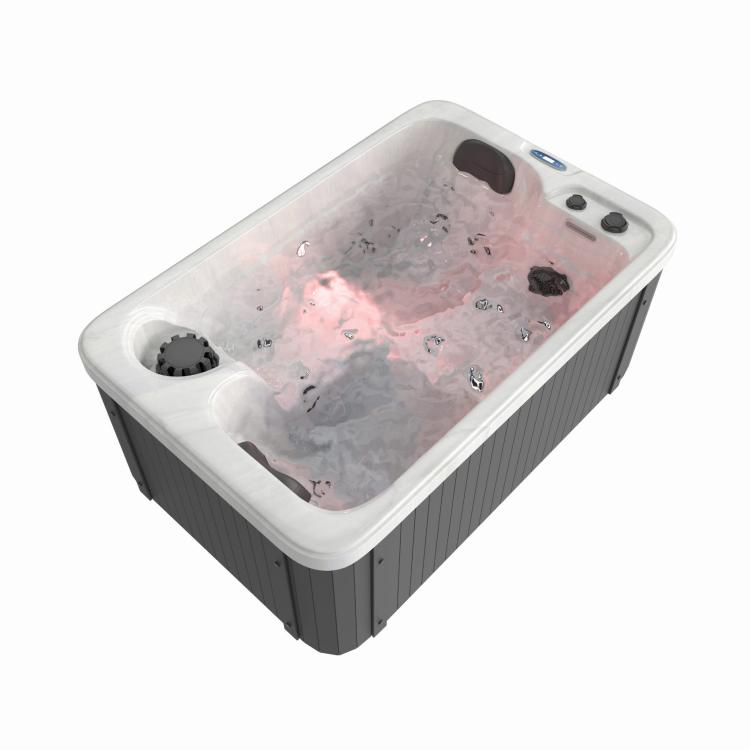 Basen ogrodowy 2 osobowy JACUZZI - biały marmur SPA30 podświetlenie