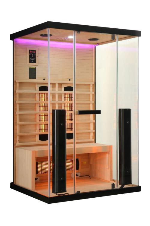 Billund 2A 2-Osobowa Sauna na podczerwień 125 x 100 x 190 cm SB40125 różowy