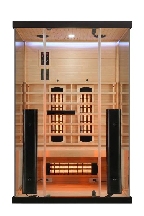 Billund 2A 2-Osobowa Sauna na podczerwień 125 x 100 x 190 cm SB40125 front