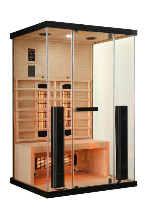 Billund 2A 2-Osobowa Sauna na podczerwień 125 x 100 x 190 cm SB40125 bokiem