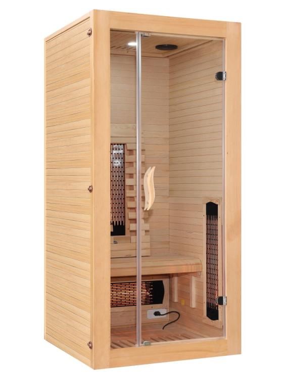 Malmo 1-osobowa Sauna na podczerwień 90 x 90 x 190 cm SB10090