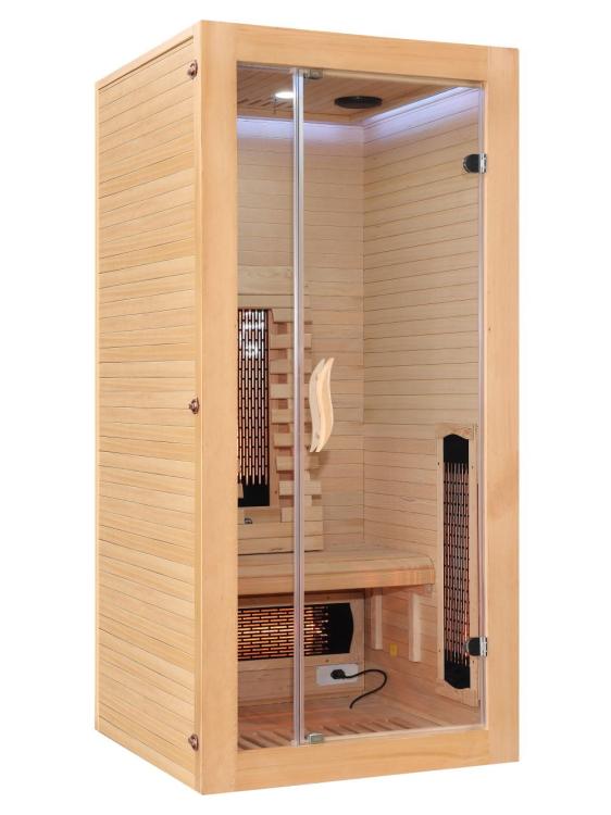 Malmo 1-osobowa Sauna na podczerwień 90 x 90 x 190 cm SB10090 kolory