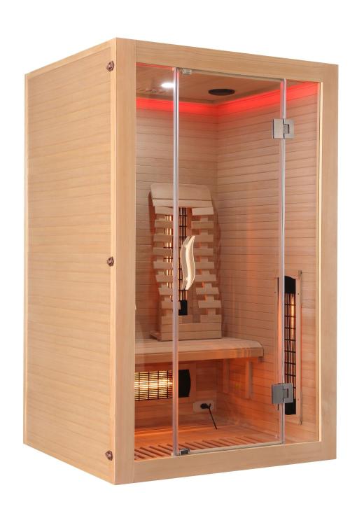 Malmo 2-Osobowa Sauna na podczerwień 120 x 105 x 190 cm SB10120 bok