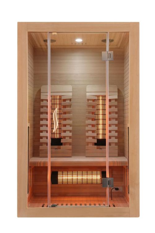 Malmo 2-Osobowa Sauna na podczerwień 120 x 105 x 190 cm SB10120 front