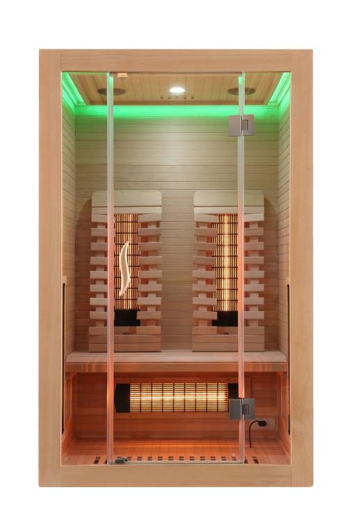 Malmo 2-Osobowa Sauna na podczerwień 120 x 105 x 190 cm SB10120 zielony