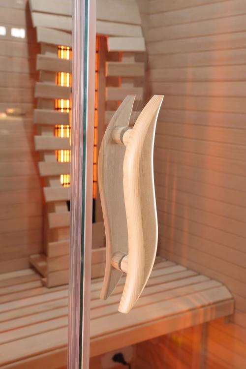 Malmo 2-Osobowa Sauna na podczerwień 120 x 105 x 190 cm SB10120 uchwyt