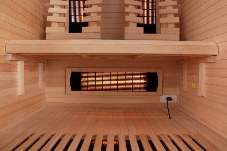 Malmo 2-Osobowa Sauna na podczerwień 120 x 105 x 190 cm SB10120 promiennik