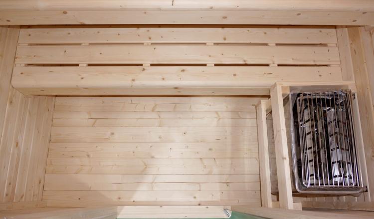 HELSINKI Sauna zewnętrzna ogrodowa 3-osobowa sucha Fińska świerk F30150 piec