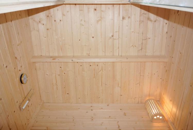 HELSINKI Sauna zewnętrzna ogrodowa 3-osobowa sucha Fińska świerk F30150 środek