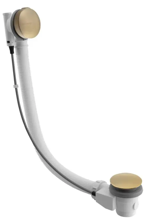 Syfon automatyczny do wanny, długość 775 mm, korek 72 mm, złoty mat 71681GB
