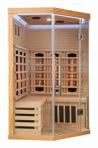 SUPREME Sauna na podczerwień 2 osobowa 120x120x190 cm SB80120