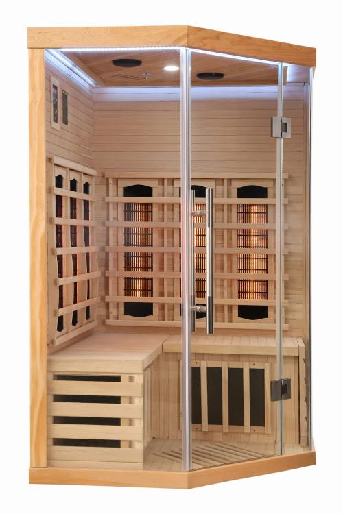 SUPREME Sauna na podczerwień 2 osobowa 120x120x190 cm SB80120