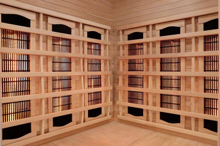 SUPREME Sauna na podczerwień 2 osobowa 120x120x190 cm SB80120 promienniki