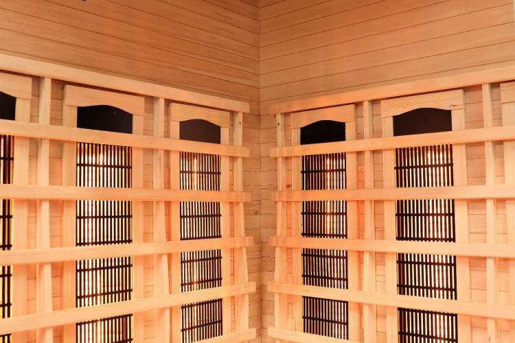 SUPREME Sauna na podczerwień 2 osobowa 120x120x190 cm SB80120 górne