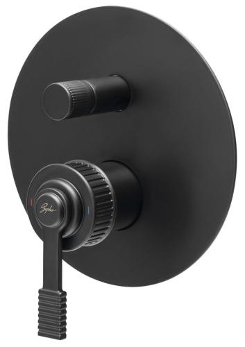 VERSI Bateria prysznicowa podtynkowa 2-funkcyjna, czarny mat RV042/15