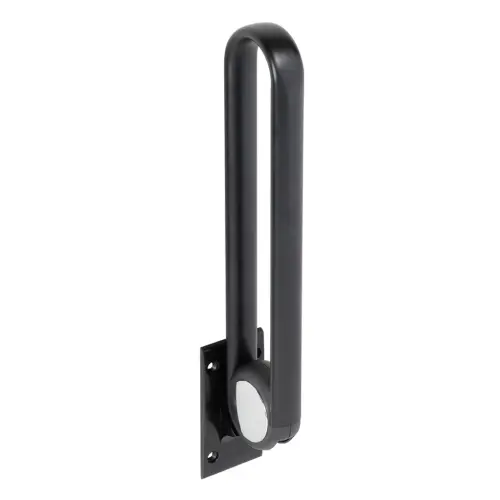 Poręcz łazienkowa składana w kształcie U 620 mm czarna 355107270 złożona