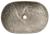 CALEO umywalka ceramiczna nablatowa, 60x42x14 cm, breccia marmor CA590BM z góry