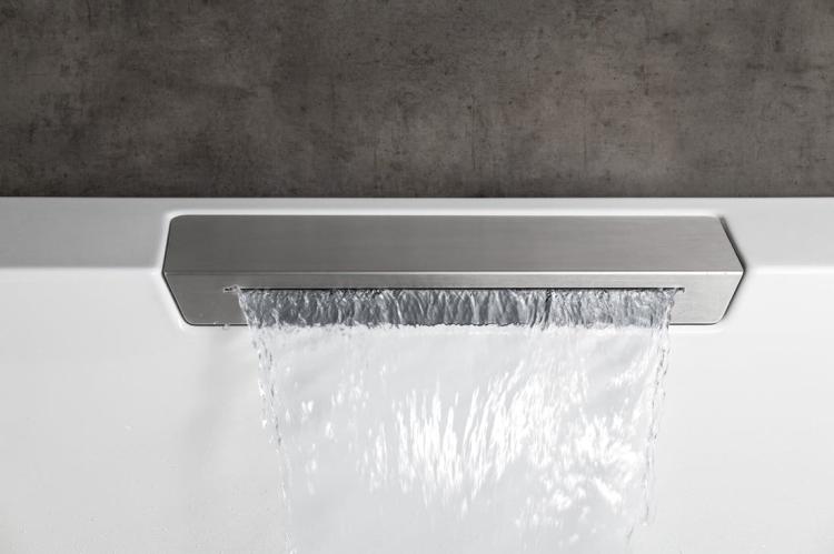 CASCATA wanna prostokątna 185x85x45cm, kaskada biała 73836.101 kaskada