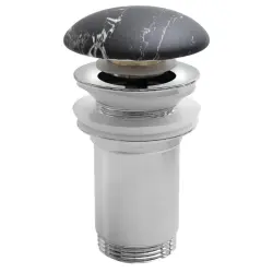Korek umywalkowy 5/4“, klik-klak, wys. 10-50 mm, grzybek ceramiczny, do umywalki bez przelewu, carnico marmor AR900CM